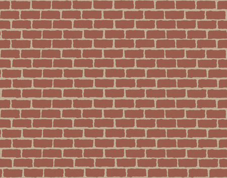 Seamless background of red brick wall patternのイラスト素材