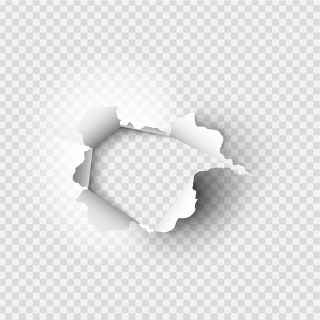 Holes torn in paperのイラスト素材