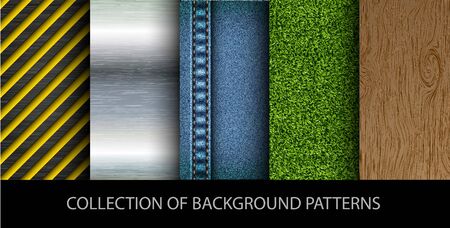 vector collection set of background patternsのイラスト素材