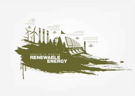 texture grunge Renewable energyのイラスト素材