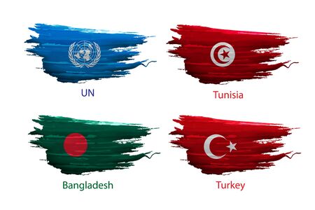 Paint of flag design template.のイラスト素材