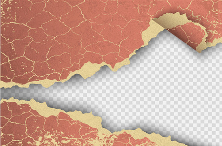 element transparent design ripped templates torn paperのイラスト素材