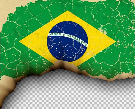 Element ripped flag country templates torn paper burningのイラスト素材