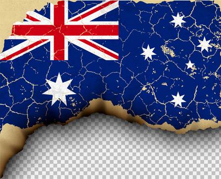 Element ripped flag country templates torn paper burningのイラスト素材