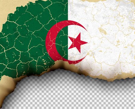 Element ripped flag country templates torn paper burningのイラスト素材