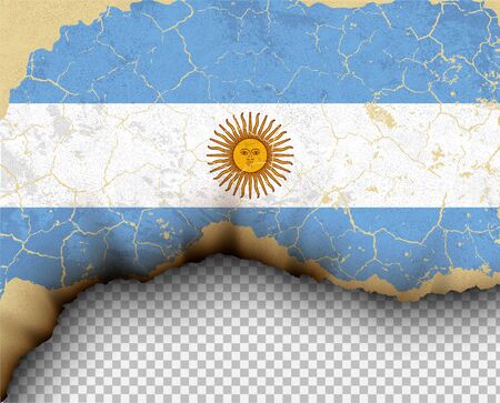 Element ripped flag country templates torn paper burningのイラスト素材