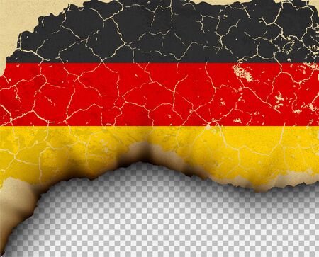 Element ripped Germany flag country templates torn paperのイラスト素材