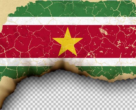 Element ripped flag country templates torn paper burningのイラスト素材