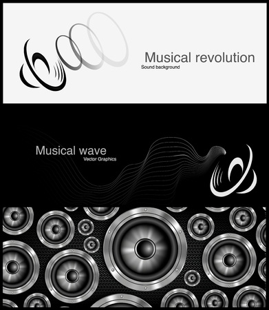 set of loudspeaker banner vector Designのイラスト素材