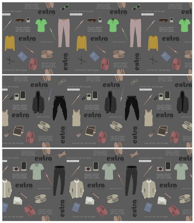 set of clothes banner for  Poster vector Designのイラスト素材