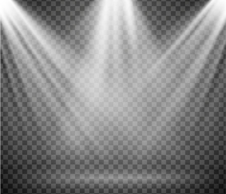warm light set of bulb on a transparent backgroundの写真素材