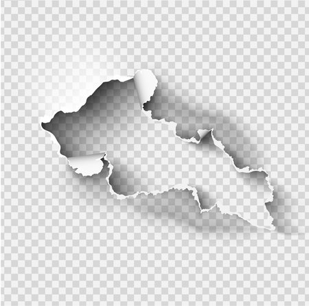 ragged Hole torn in ripped paper on transparent backgroundのイラスト素材