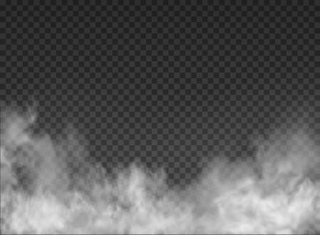 fog and smoke isolated on transparent backgroundのイラスト素材