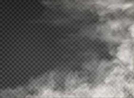 fog and smoke isolated on transparent backgroundのイラスト素材