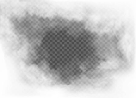 fog and smoke isolated on transparent backgroundのイラスト素材