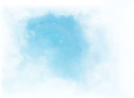 vector clouds and smoke on blue skyのイラスト素材