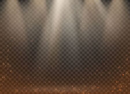light lamp and Smoke isolated on transparent backgroundのイラスト素材