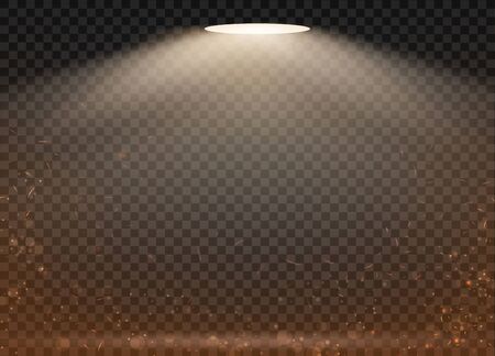light lamp and Smoke isolated on transparent backgroundのイラスト素材