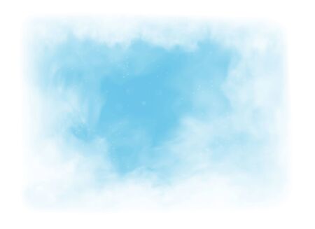 vector clouds and smoke on blue skyのイラスト素材