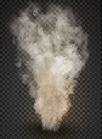 smog trail Smoke isolated on transparent backgroundのイラスト素材