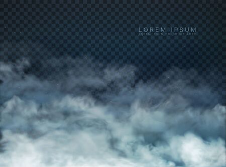 cloud and smoke isolated on transparent backgroundのイラスト素材