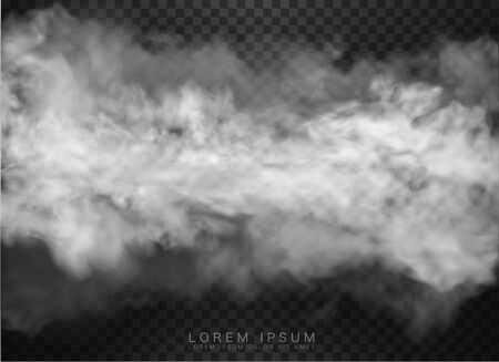 vector clouds and smoke on transparent backgroundのイラスト素材