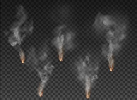 fog and smoke isolated on transparent backgroundのイラスト素材