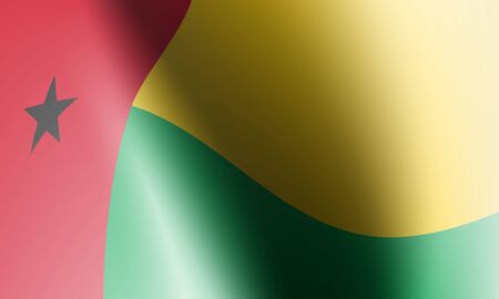 wave flag of country with shadow and glare in illustrationのイラスト素材