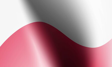 wave flag of country with shadow and glare in illustrationのイラスト素材