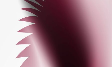 wave flag of country with shadow and glare in illustrationのイラスト素材