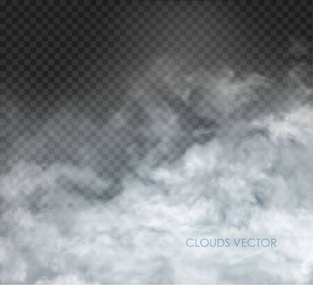 fog and smoke isolated on transparent backgroundのイラスト素材