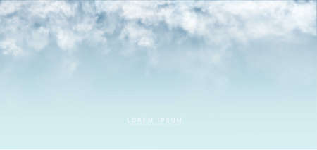 cloud and smoke isolated on blue backgroundのイラスト素材