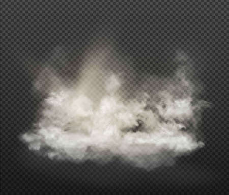 cloud set and smoke isolated on transparent backgroundのイラスト素材