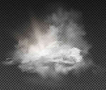cloud set and smoke isolated on transparent backgroundのイラスト素材