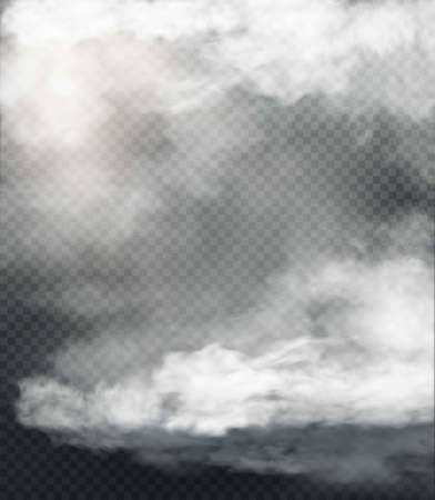 cloud and smoke isolated on transparent backgroundのイラスト素材