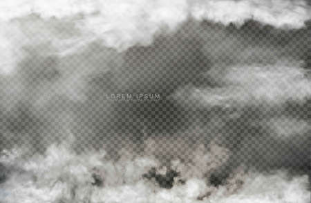 cloud and smoke isolated on transparent backgroundのイラスト素材
