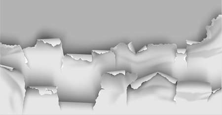ragged Hole torn in ripped paper on backgroundのイラスト素材