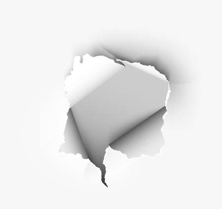 ragged Hole torn in ripped paper on transparent backgroundのイラスト素材