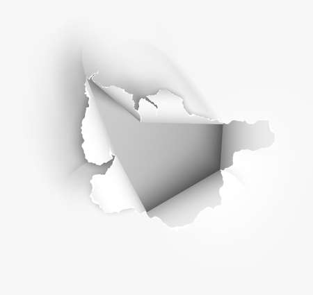 ragged Hole torn in ripped paper on transparent backgroundのイラスト素材