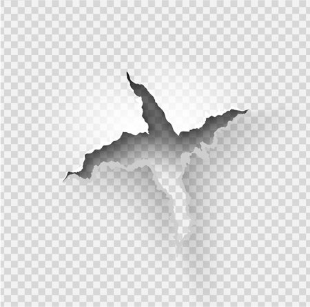 ragged Hole torn in ripped paper on backgroundのイラスト素材