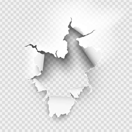 ragged Hole torn in ripped paper on backgroundのイラスト素材
