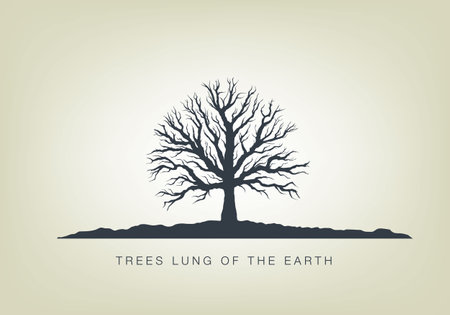 tree. Vector illustrationのイラスト素材
