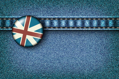 Icon with the British flag on.のイラスト素材