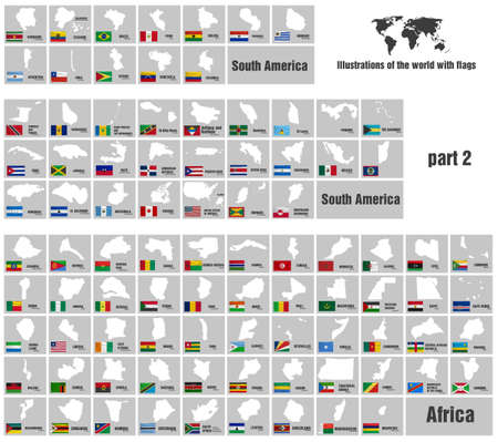world maps and countryのイラスト素材