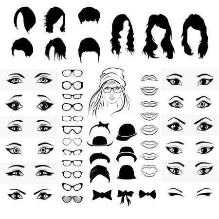 set face. Vector illustrationのイラスト素材