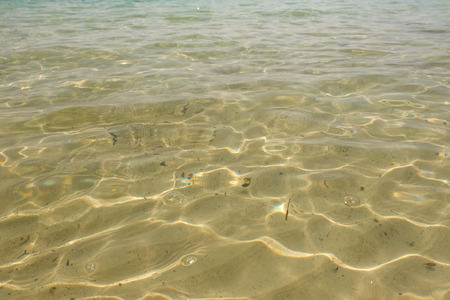 Sea water texture,Soft wave of blue ocean abstract watercolor background.の写真素材