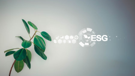 Sustainable development on renewable energy and growing ecological on green energy. social and governance and impact investing. sustainable, funds, internet of thing, energy, ai, free space for text.の写真素材