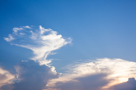 Beautiful sky with Beautiful light from Sunsetの写真素材