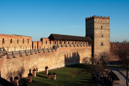 Styrova Tower of the old Lubert castle. Lutsk, Ukraine.