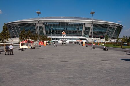 Donetsk, Ukraine - September 17, 2010 - Donbass Arena stadium which hosts Football Club Shakhtar Donetsk and will host UEFA EURO Championship in 2012.のeditorial素材